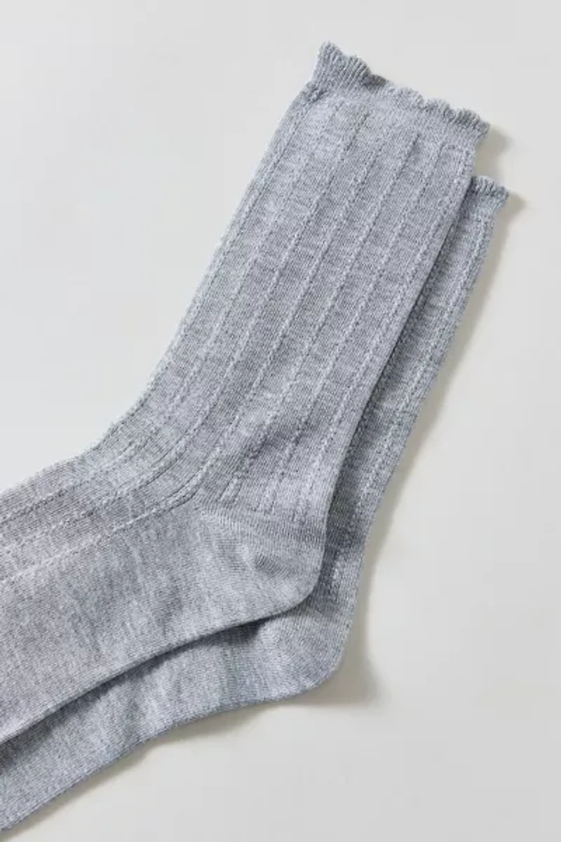Essential Pointelle Crew Sock