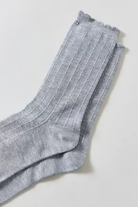 Essential Pointelle Crew Sock