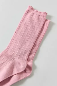 Essential Pointelle Crew Sock