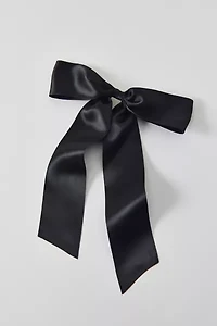 Drapey Satin Hair Bow Barrette