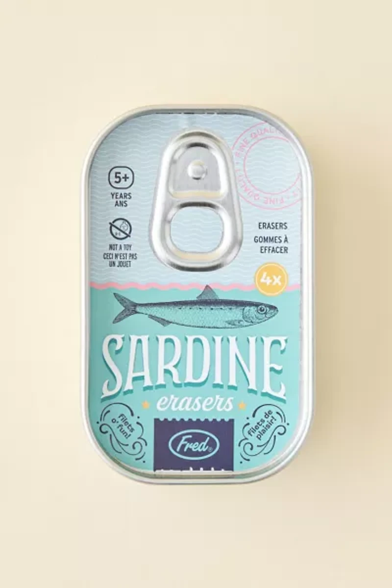 Sardine Shaped Eraser Set