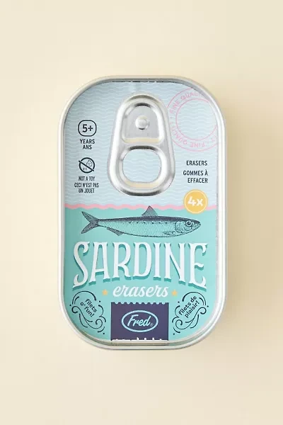 Sardine Shaped Eraser Set