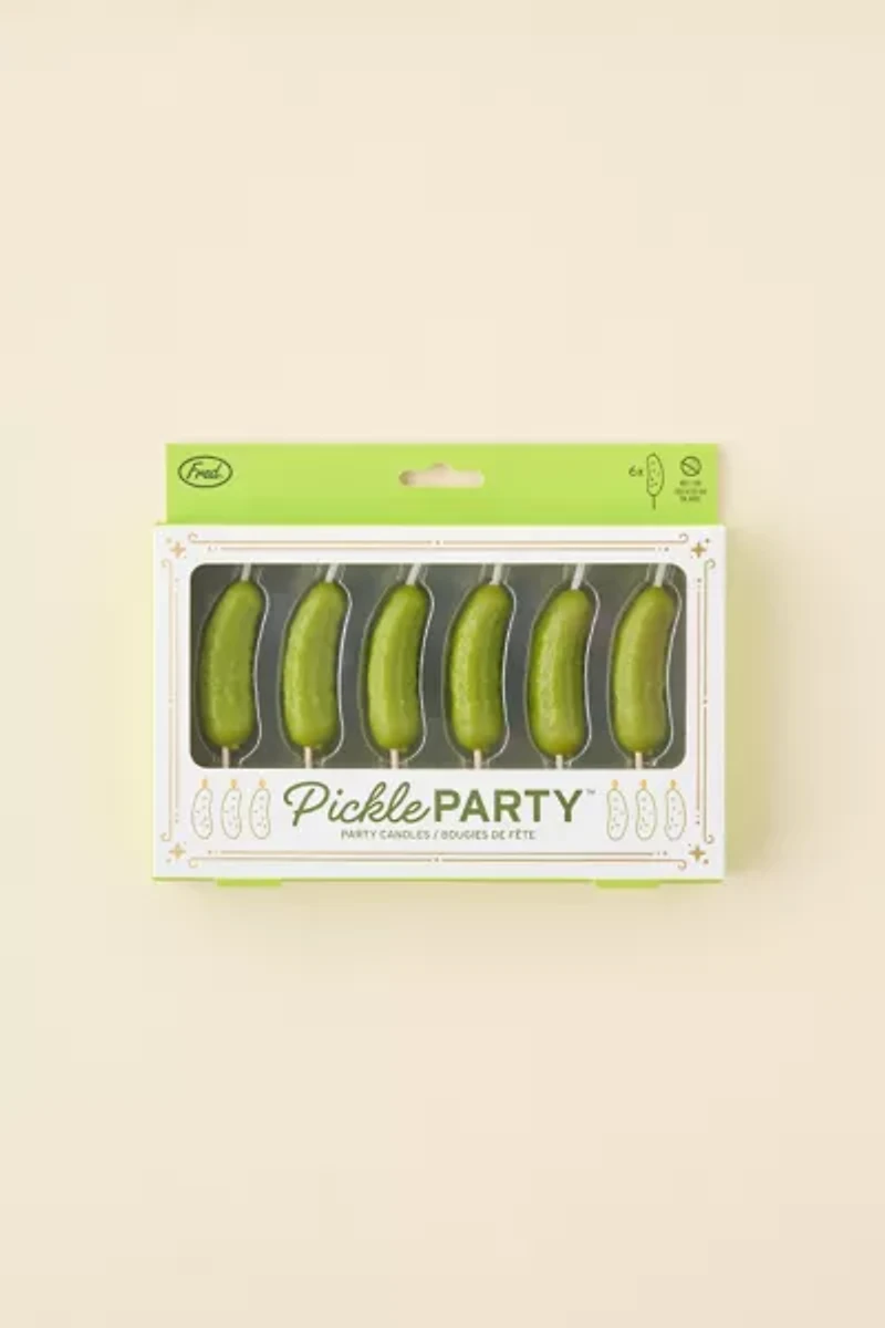 Pickle Shaped Party Candle Set