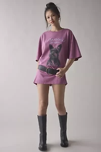Kimchi Blue Princess Problems Puppy Graphic Oversized T-Shirt Dress