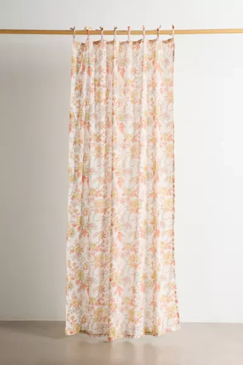 Catlyn Floral Patterned Window Panel