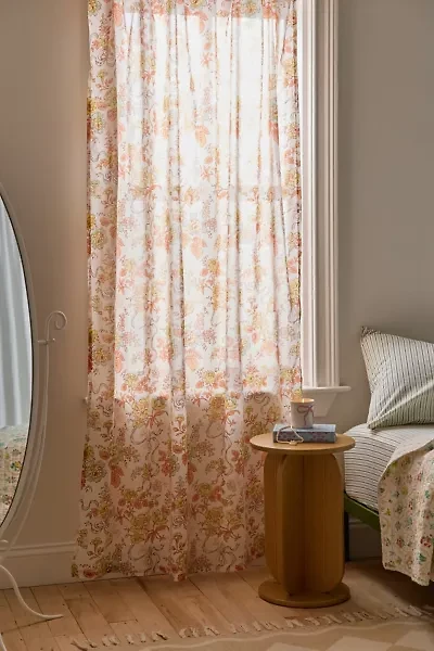 Catlyn Floral Patterned Window Panel