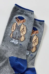 Polo Ralph Lauren Fall Bear Cotton Blend Crew Sock