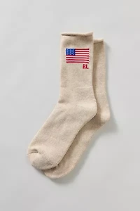 Polo Ralph Lauren Roll Top Flag Crew Sock