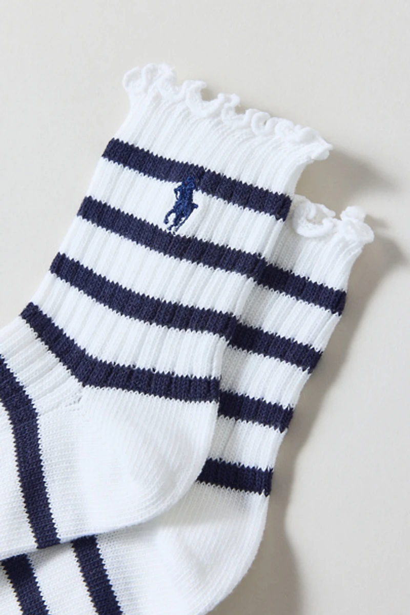 Polo Ralph Lauren Lettuce Edge Ankle Sock