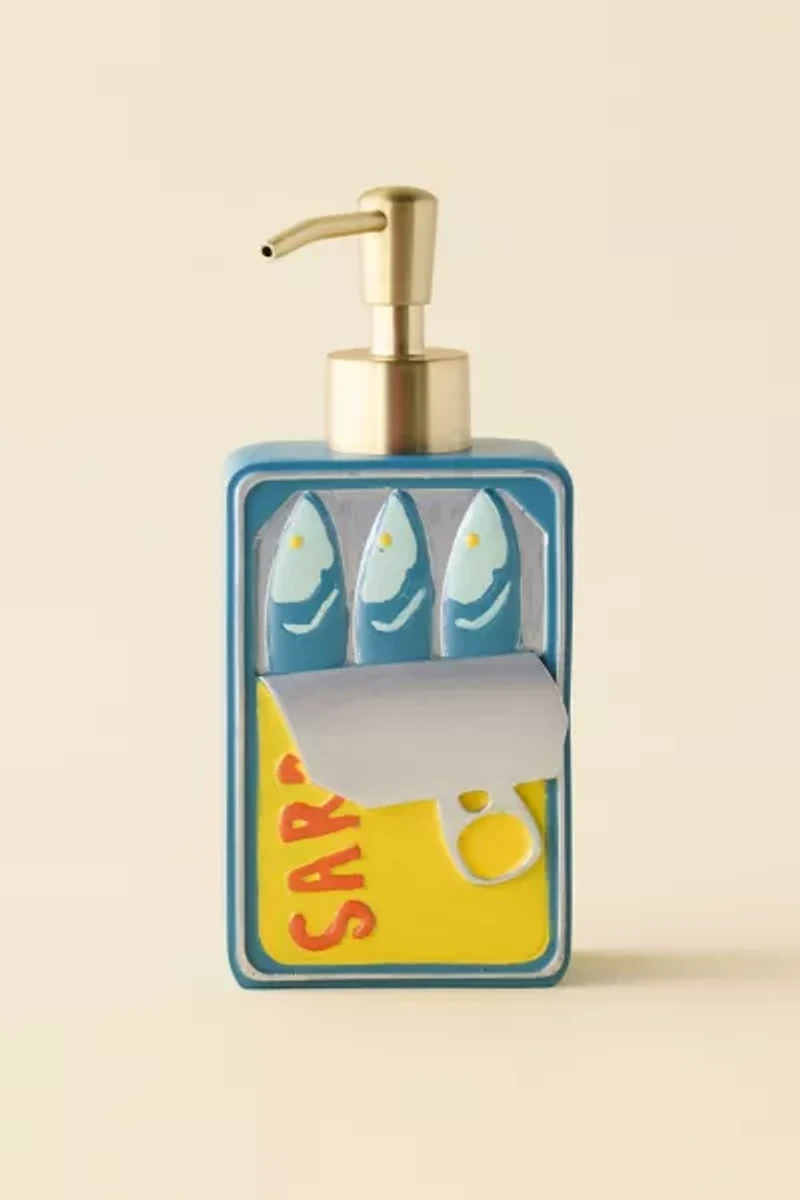 Sardine Tin Resin Soap Dispenser
