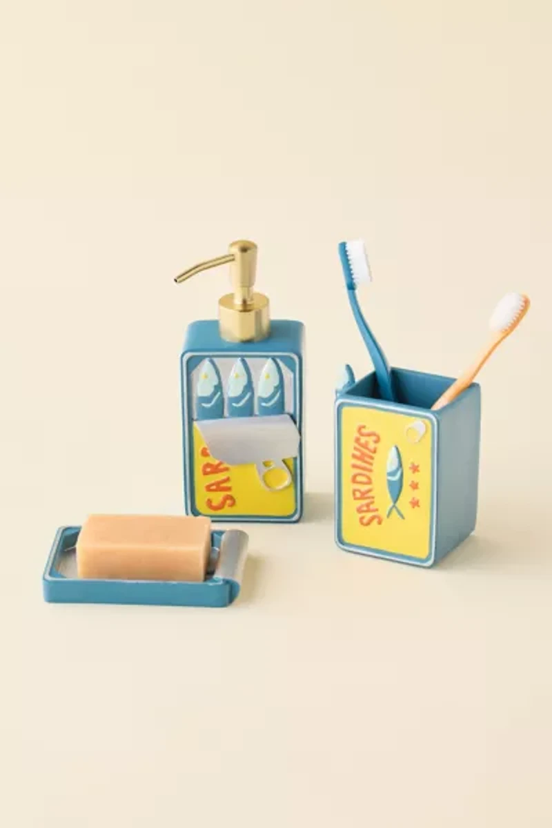 Sardine Tin Resin Soap Dispenser