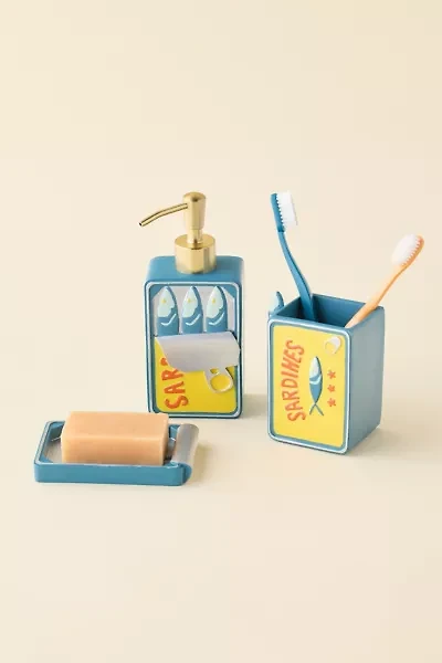 Sardine Tin Resin Soap Dispenser