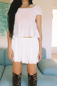 Gigi LA Sabrina Mesh Top