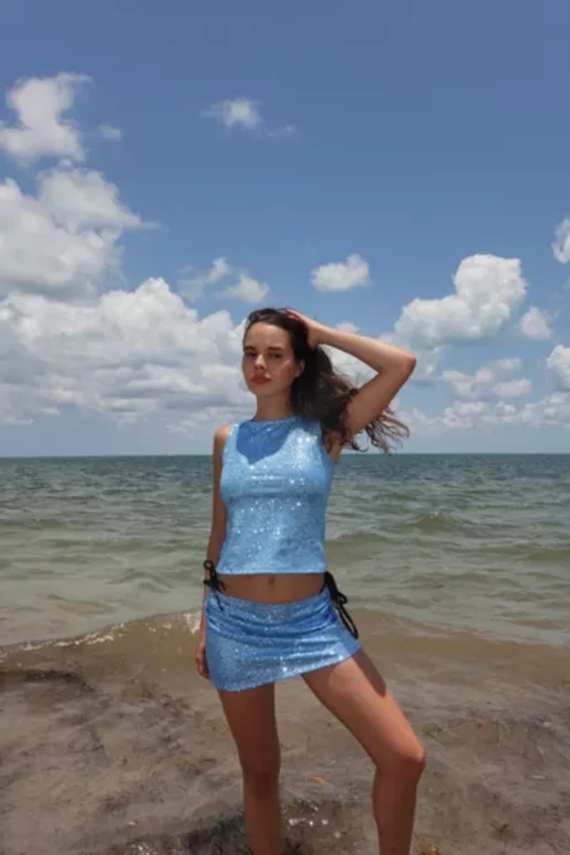 Gigi LA Penny Sequin Top