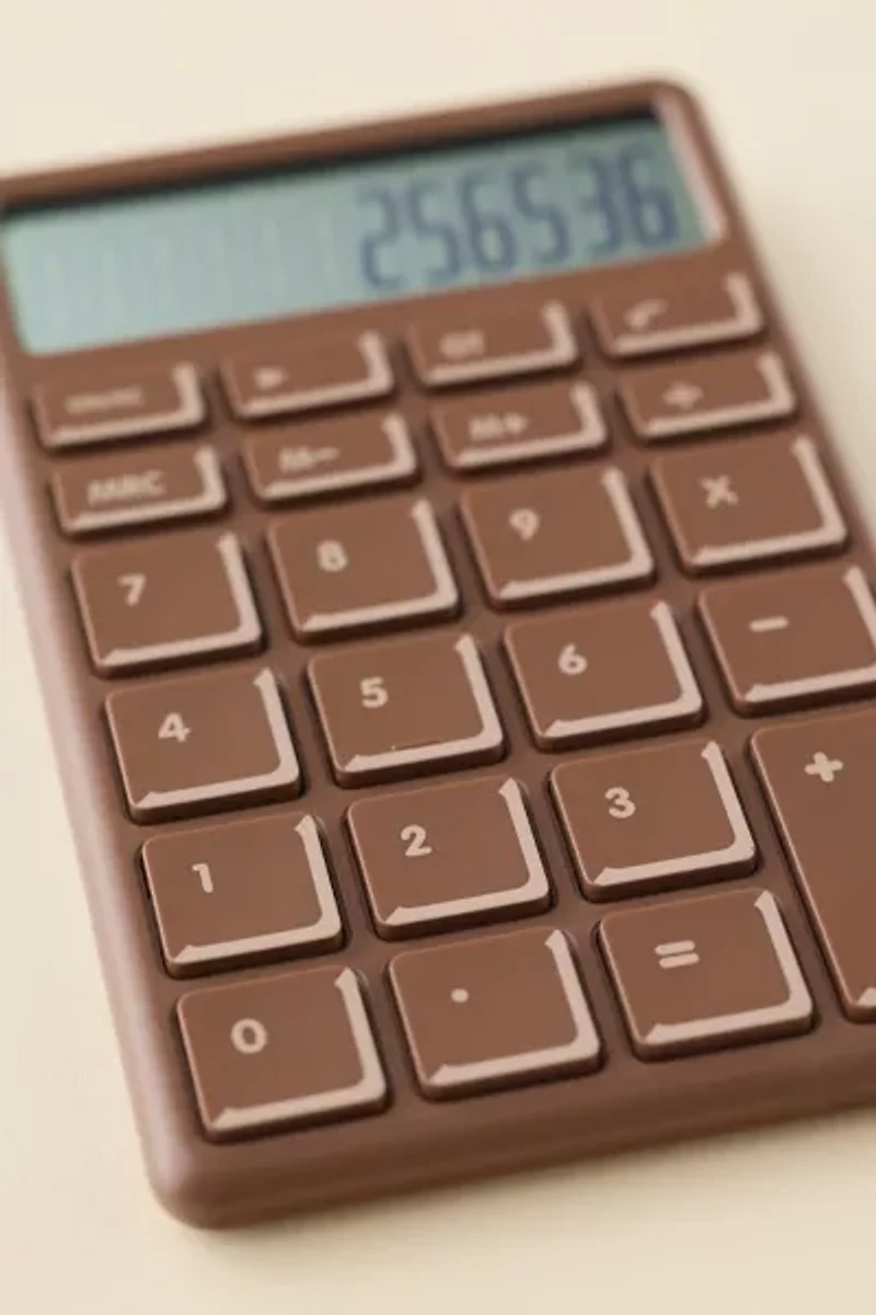 Choculator Chocolate Bar Shaped Calculator