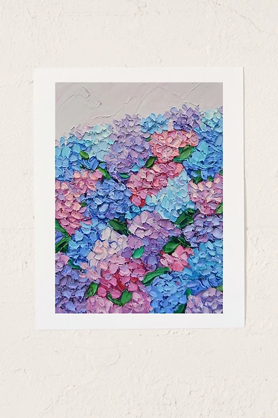 Ann Marie Coolick Moonlit Hydrangeas Art Print