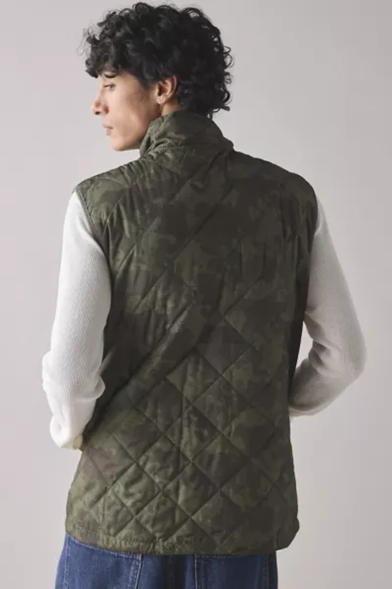 Vintage By UO Quilted Camo Vest