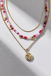 Trio Beaded Layered Necklace