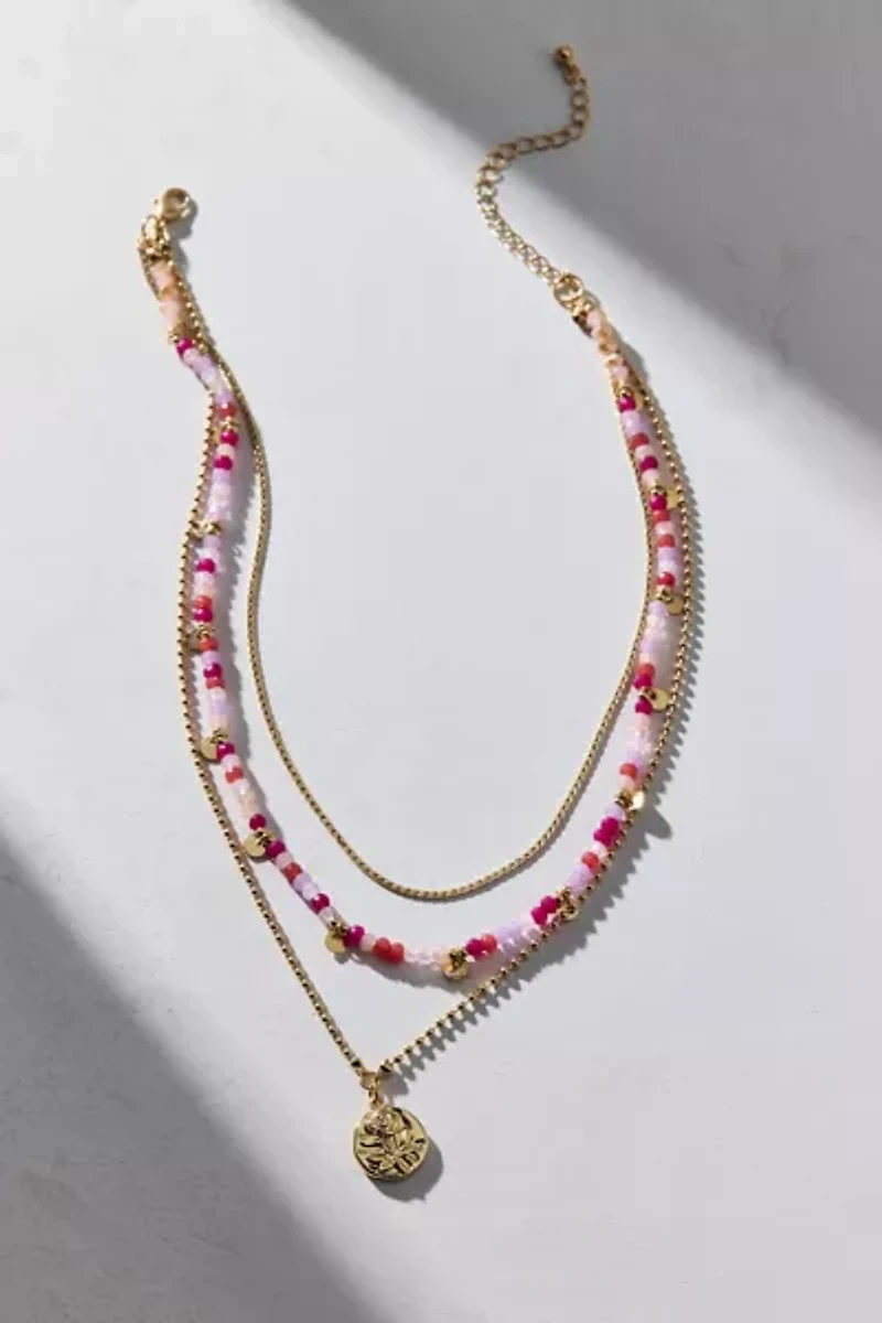 Trio Beaded Layered Necklace