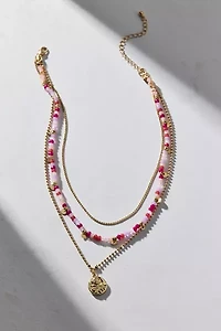 Trio Beaded Layered Necklace