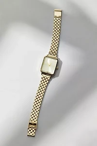 Mother Of Pearl Metal Rectangle Watch