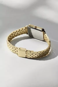Mother Of Pearl Metal Rectangle Watch
