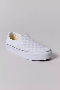 Vans Women's Checkerboard Classic Slip-On Platform Sneaker