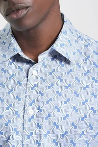 Ben Sherman Linear Print Button Down Shirt