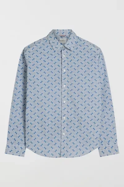 Ben Sherman Linear Print Button Down Shirt