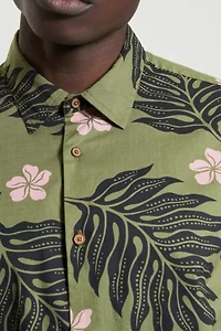 Ben Sherman Botanical Print Button Down Shirt