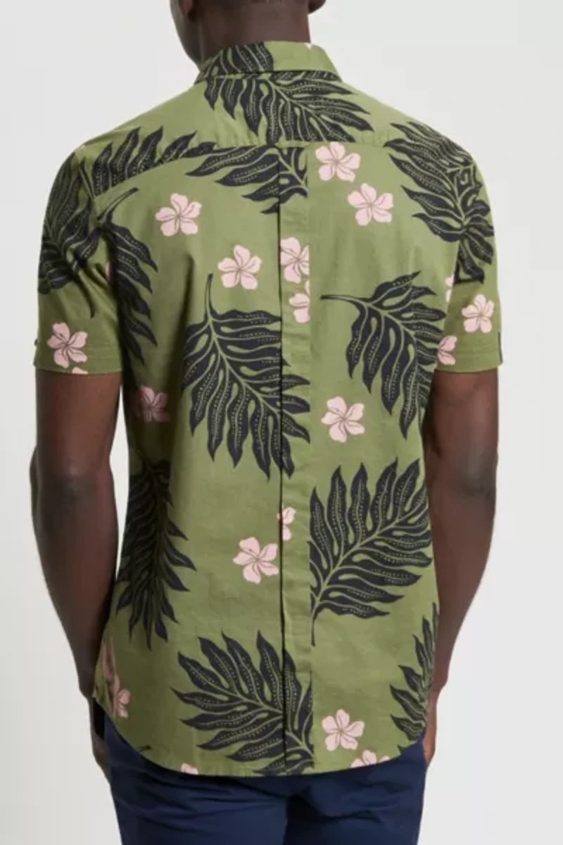 Ben Sherman Botanical Print Button Down Shirt