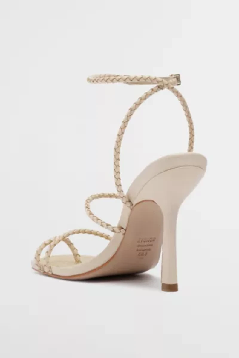 Schutz Kaya Straw Strappy Heel