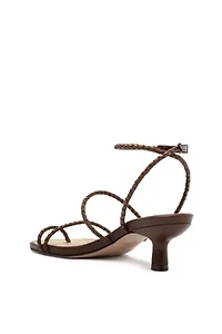 Schutz Kaya Straw Kitten Heel