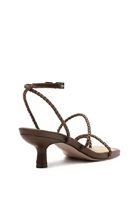 Schutz Kaya Straw Kitten Heel
