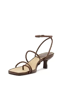 Schutz Kaya Straw Kitten Heel