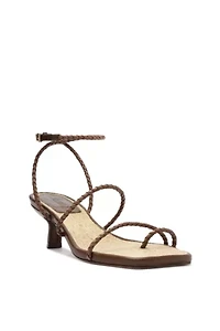 Schutz Kaya Straw Kitten Heel