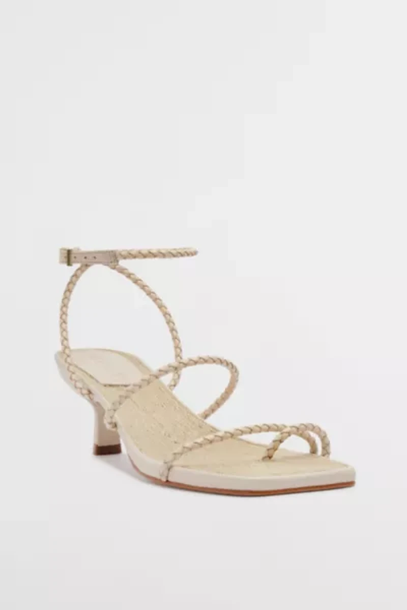 Schutz Kaya Straw Kitten Heel