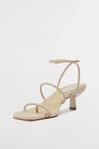 Schutz Kaya Straw Kitten Heel