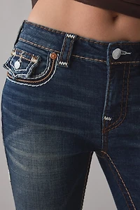 True Religion Becca Bond Mid-Rise Bootcut Flap Jean