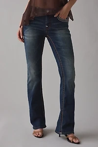 True Religion Becca Bond Mid-Rise Bootcut Flap Jean