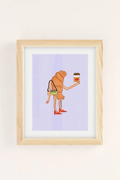 theebouffants Miss Croissant Art Print