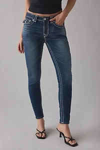 True Religion Jennie Super T Flap Mid-Rise Skinny Jean