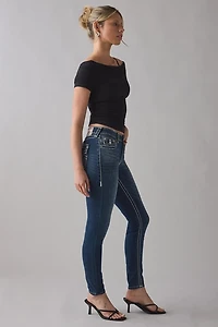 True Religion Jennie Super T Flap Mid-Rise Skinny Jean