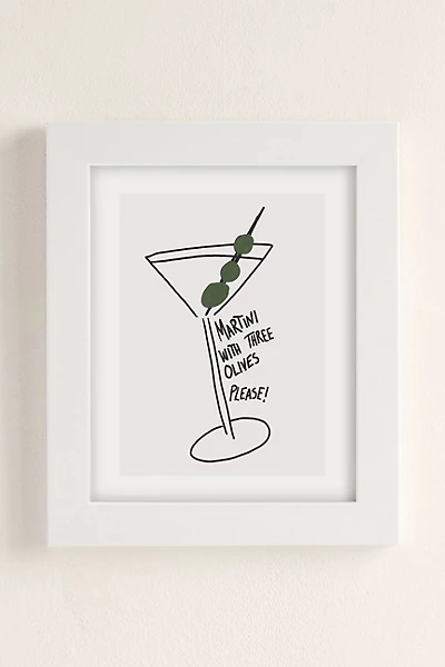 AthenesAtelier Martini Three Olives Art Print