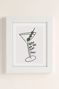 AthenesAtelier Martini Three Olives Art Print