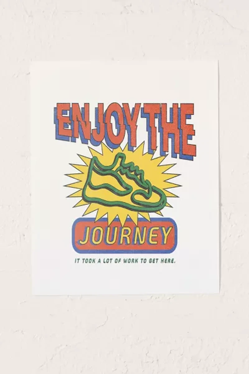Refined Collective Enjoy The Journey Art Print