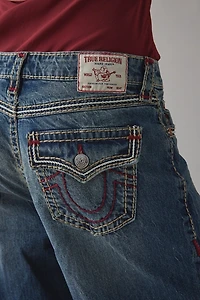 True Religion Jessie Petal Bloom Super T Flap Mid-Rise Baggy Jean