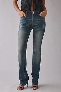 True Religion Billie Mid-Rise Straight Jean