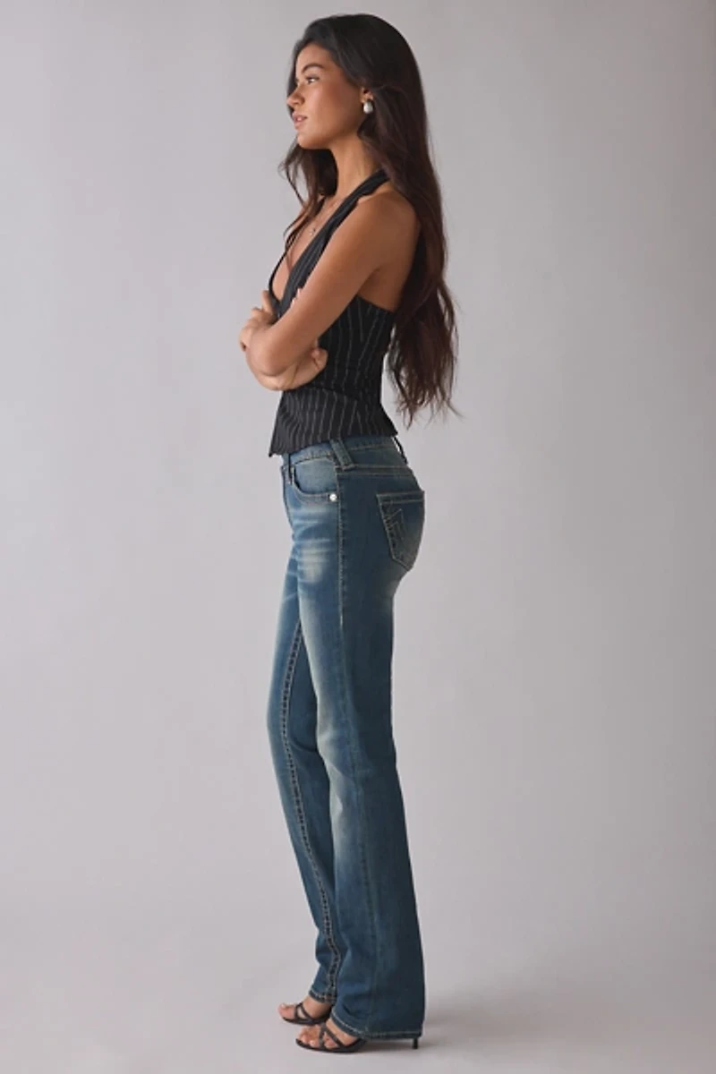 True Religion Billie Mid-Rise Straight Jean
