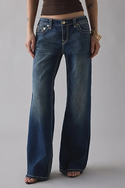 True Religion Lurex Bobbi Super T Low-Rise Baggy Jean